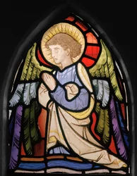 Praying Angel, 1866 (målat glas)