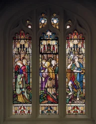 The Wise and Foolish Virgins, ca 1868 (målat glas)