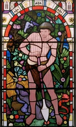 Mordet på Abel av hans bror Kain, omkring 1866