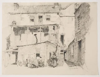 Måndag morgon i Charlestown, ca 1877-1922 (blyerts)