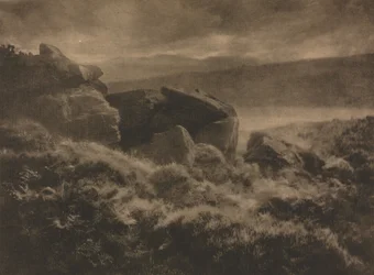 Kameraarbete: Regn från kullarna, 1905.