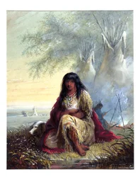 Indiansk flicka (sioux)
