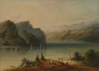 Sjövy – Wind River-bergen