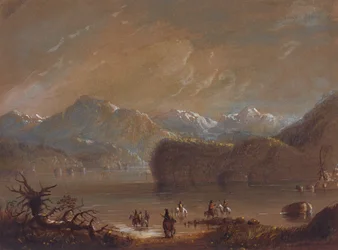 Lake, Wind River Mountains, ca 1837 (akvarell på papper)
