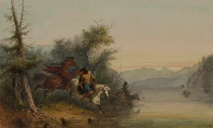 Snake-indianerna: Att vada över en flod
