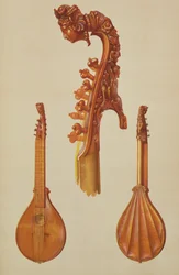 Cittern gjord av Antonio Stradivarius (c.1644-1737) 1700, från 