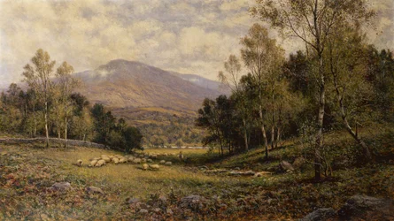 Nära Betws-Y Coed (olja på duk)