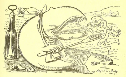 Illustration av Alfred Le Pete (1841-1909) i Gros-Jean och hans botemedel