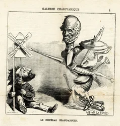 Illustration av Alfred Le Pete (1841-1909) i Le Charivari