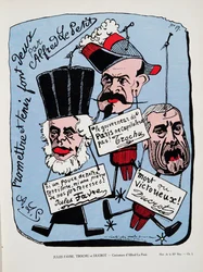 Jules Favre, Trochu och Ducrot, från History of the Third Republic, Vol. I, Politisk historia, pub. 1933 (färg litho)