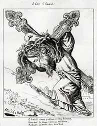 karikatyr av Leon Cladel, ca 1875-80 (gravyr)