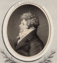 Porträtt av pianisten och kompositören Daniel Steibelt 1765-1823.