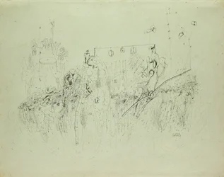 Utan titel, ca 1941-42 (indisk bläck på papper)