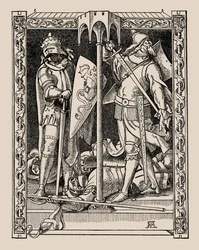 Nibelungen. Hur Sir Dietrichs män alla blev dödade, 1840-1841.