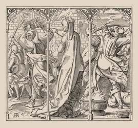 Die Nibelungen. Hur drottningen gav order om att bränna ner hallen, 1840-1841.