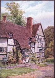 Havington, nr Evesham, Worcester, från The Cottages and the Village Life of Rural England publicerad av Dent & Sons Limited