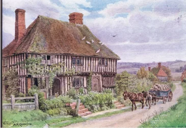 Small Hythe, Nr Tenterden, Kent, från The Cottages and the Village Life of Rural England utgiven av Dent & Sons Limited, 1912