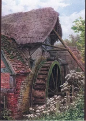 The Mill wheel, Elmley Castle, Worcester, från The Cottages and the Village Life of Rural England utgiven av Dent & Sons Limited