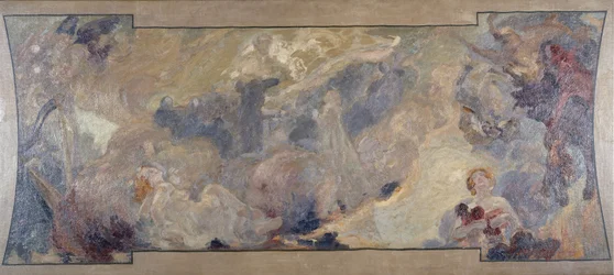 Skiss för Petit Palais, galerie sud: La musique fantastique, mellan 1906 och 1917 (duk, olja)