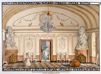 Richard Strauss: Rosenkavaljeren (Le Chevalier à la rose). Scenografi av Roller. Akt 2