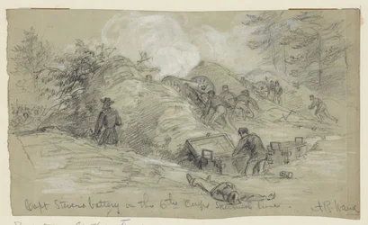 Capt. Stevens batteri på 6th Corps Skirmish -linjen