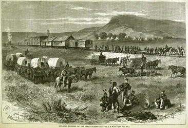 Railroad Building on the Great Plains, från 