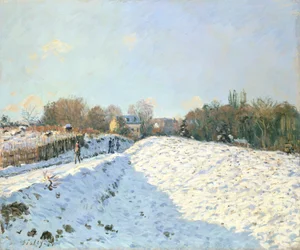 Effekten av snö vid Argenteuil, 1874