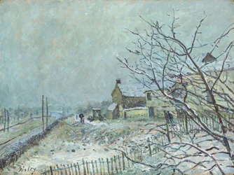 Första snön i Veneux-Nadon