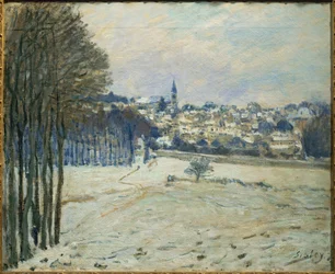 La neige a Marly-le-Roi ... (målning på duk)