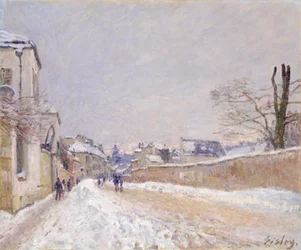 Rue Eugène Moussoir i Moret: Vinter, 1891.