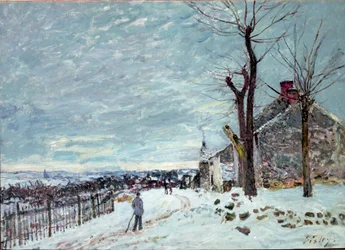 Snö i Veneux-Nadon