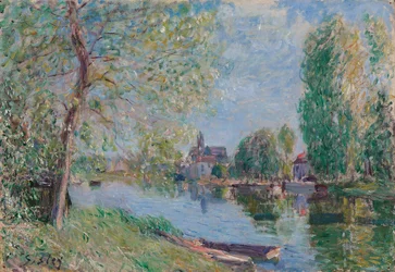 Vår i Moret-sur-Loing; Vår i Moret sur Loing, 1891