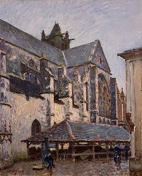 Kyrkan i Moret i regnet, 1894.