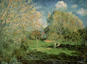 Familjen Hoschedes trädgård, 1881