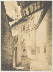 En gata i Sterzing, Tyrolen, 1890.