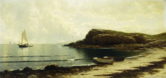 Längs stranden,