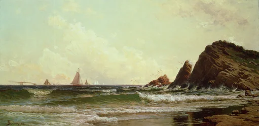 Klipporna vid Cape Elizabeth, Portland Harbour, Maine, 1882