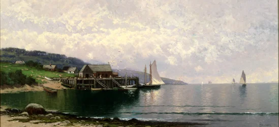 The Landing, Bailey Island, Maine, ca 1907 (olja på duk)