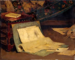 Hörn av atistens ateljé, 1849-1924.