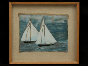 Två segelbåtar, ca 1930