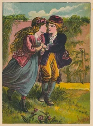 Hans Christian Andersen: Flädermodern (färglitografi)