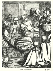 Hans Christian Andersen: Näktergalen (litografi)