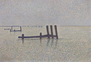 Engelska kanalen vid Nieuwpoort. Omkring 1889