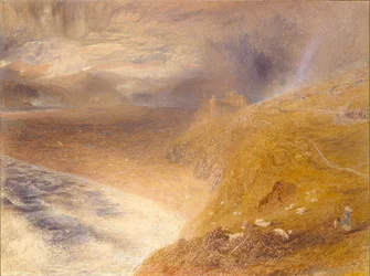 Harlech slott, 1857