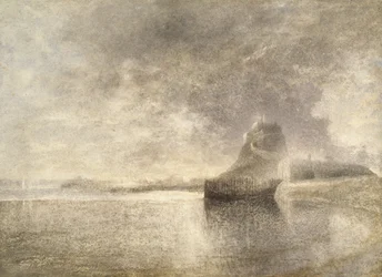 Holy Island Castle, Northumbria, ca 1882-3 (akvarell på papper)