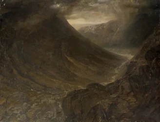 Wasdale Head från Styhead Pass, Cumbria, ca 1854