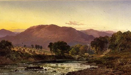 Nära Llangollen Pass, North Wales