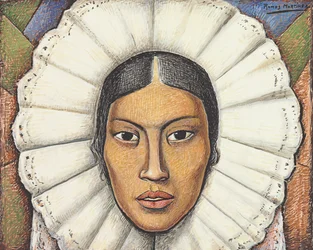 Tehuana, ca 1930 (gouache och krita på papper)
