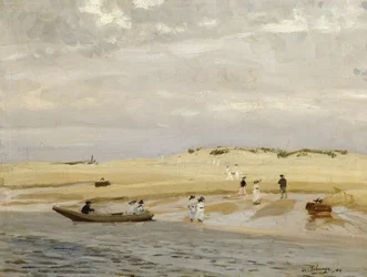 Figurer på en strand