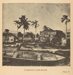 Carib Hut och båtar